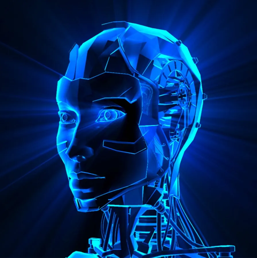 Visage de robot